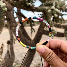 Load image into Gallery viewer, “The Wolf” Fiber Threads with Turquoise and Opal Stones Wanderlust Bracelet