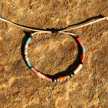 Load image into Gallery viewer, “Dancing Rabbit” Cotton with Turquoise Wanderlust Bracelet