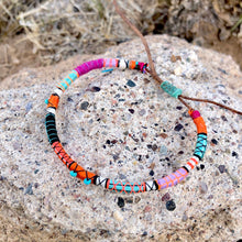Load image into Gallery viewer, “Arizona" Fiber Threads with Tibetan Turquoise Stone Wanderlust Bracelet