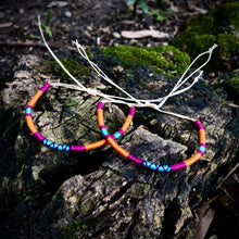 Load image into Gallery viewer, “Chiang Mai” Cotton and Irish Waxed Linen Cord Wanderlust Bracelet