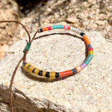 Load image into Gallery viewer, “Live Freely" Fiber Threads with Merino and Alpaca Wool Wanderlust Bracelet
