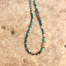 Load image into Gallery viewer, "September Sky" Ethiopian Opal, Turquoise, Glow Beads, and Seed Bead Spirit Bracelet