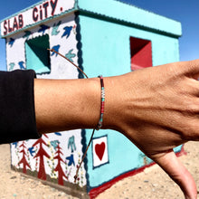 Load image into Gallery viewer, “Life is Wild" Fiber Threads with Merino Wool Wanderlust Bracelet