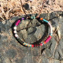Load image into Gallery viewer, “Fighter" Fiber Threads with Merino Wool Wanderlust Bracelet