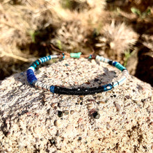 Load image into Gallery viewer, “Ursa Major" Fiber Threads with a Pearl Stone Wanderlust Bracelet