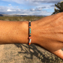 Load image into Gallery viewer, “YOLO" Fiber Threads with Herkimer Diamond Stone Wanderlust Bracelet