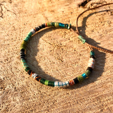 Load image into Gallery viewer, “Humility" Fiber Threads with Merino Wool Wanderlust Bracelet