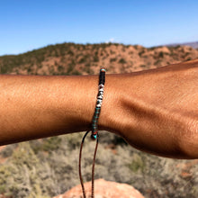 Load image into Gallery viewer, “The Road" Fiber Threads with Tibetan Turquoise Stone Wanderlust Bracelet