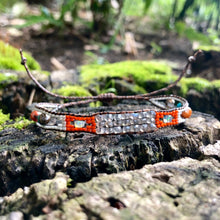 Load image into Gallery viewer, “Bohemian Fox” Labradorite, Ethiopian Opal, Spiny Oyster Turquoise, and Seed Bead Dream Bracelet
