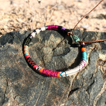 Load image into Gallery viewer, “Fighter" Fiber Threads with Merino Wool Wanderlust Bracelet