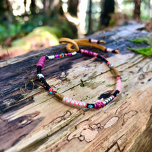 Load image into Gallery viewer, “Tootles" Fiber Threads with Malachite, Turquoise, Opal Wanderlust Bracelet
