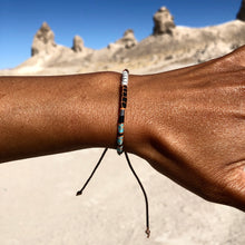 Load image into Gallery viewer, “Enjoy the Journey" Fiber Threads with Merino Wool Wanderlust Bracelet