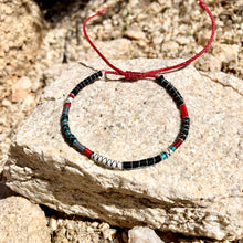 Load image into Gallery viewer, “Slab City" Fiber Threads with Merino Wool Wanderlust Bracelet