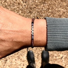 Load image into Gallery viewer, “Whitetail Deer” Merino wool, Cotton, and Irish Waxed Linen Cord Dream Bracelet