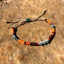 Load image into Gallery viewer, “Singing Coyote” Cotton, Merino Wool, with Turquoise Wanderlust Bracelet