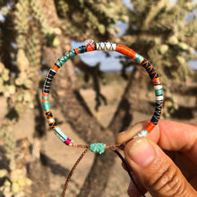 Load image into Gallery viewer, “YOLO" Fiber Threads with Herkimer Diamond Stone Wanderlust Bracelet