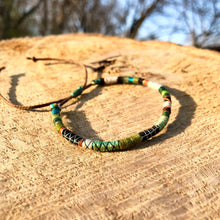 Load image into Gallery viewer, “Humility" Fiber Threads with Merino Wool Wanderlust Bracelet