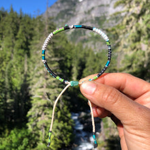 Load image into Gallery viewer, “Manzanita” Cotton, Merino Wool, Turquoise Wanderlust Bracelet
