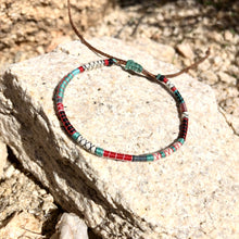 Load image into Gallery viewer, “Life is Wild" Fiber Threads with Merino Wool Wanderlust Bracelet
