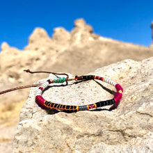 Load image into Gallery viewer, “Highway to the Heart" Fiber Threads with Merino and Alpaca Wool Wanderlust Bracelet