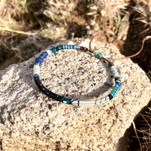 Load image into Gallery viewer, “Ursa Major" Fiber Threads with a Pearl Stone Wanderlust Bracelet