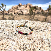 Load image into Gallery viewer, “The Art Effect" Fiber Threads with Turquoise, Opal Stone, and Seed Bead Wanderlust Bracelet