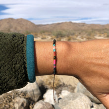Load image into Gallery viewer, “Into the Fire" Fiber Threads with Merino Wool Wanderlust Bracelet
