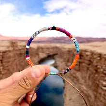 Load image into Gallery viewer, “Follow your Arrow” Fiber Threads with Tibetan Turquoise Stone Wanderlust Bracelet
