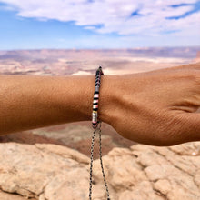 Load image into Gallery viewer, “Canyonlands” Fiber Threads with Obsidian Stone Wanderlust Bracelet