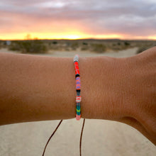 Load image into Gallery viewer, “Morning Flow" Fiber Threads with Merino Wool Wanderlust Bracelet