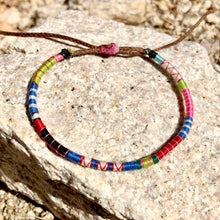 Load image into Gallery viewer, “Salvation Mountain" Fiber Threads with Merino Wool Wanderlust Bracelet