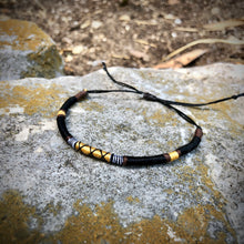 Load image into Gallery viewer, “Moose” Cotton and Irish Waxed Linen Cord Wanderlust Bracelet