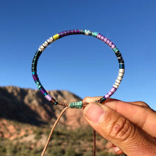 Load image into Gallery viewer, “Chop Wood Carry Water” Fiber Threads with Merino Wool Wanderlust Bracelet