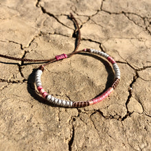 Load image into Gallery viewer, “Desert Alchemy" Fiber Threads with Merino Wool Wanderlust Bracelet