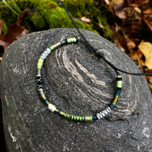Load image into Gallery viewer, “Wandering Trail" Fiber Threads with Merino Wool Wanderlust Bracelet
