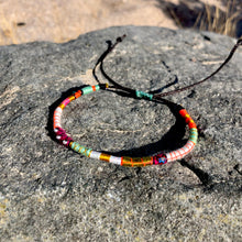 Load image into Gallery viewer, “Cloud" Fiber Threads with Turquoise, Pearl, and Opal Stone Wanderlust Bracelet