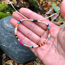 Load image into Gallery viewer, “Bohemian Heart" Fiber Threads with Alpaca and Merino Wool Wanderlust Bracelet