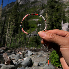 Load image into Gallery viewer, “Cle Elum” Cotton, Merino Wool, Malachite Wanderlust Bracelet