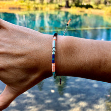 Load image into Gallery viewer, “Take Care of Yourself First" Fiber Threads with Merino Wool Wanderlust Bracelet