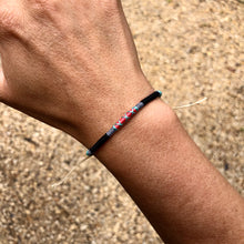 Load image into Gallery viewer, “Bella Coola” Cotton and Irish Waxed Linen Cord Wanderlust Bracelet