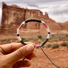 Load image into Gallery viewer, “Sandstone” Fiber Threads with Turquoise Stone Wanderlust Bracelet