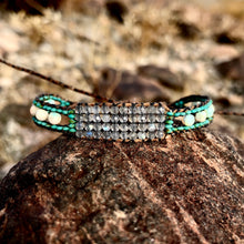 Load image into Gallery viewer, “Joshua Tree” Labradorite, Turquoise, and Ethiopian Opal Dream Bracelet