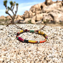 Load image into Gallery viewer, “Sun Spirit" Fiber Threads with Turquoise and Opal Stone Wanderlust Bracelet