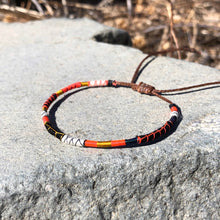 Load image into Gallery viewer, “I am Stronger with my Imperfections" Fiber Threads with Merino Wool Wanderlust Bracelet