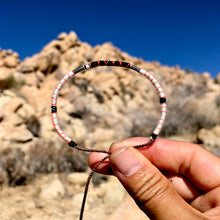 Load image into Gallery viewer, “Desert Sunrise" Fiber Threads with Merino Wool Wanderlust Bracelet