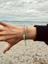 Load image into Gallery viewer, "Osprey" Turquoise Seed Bead Spirit Bracelet
