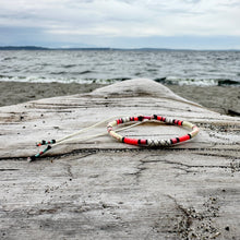 Load image into Gallery viewer, “Remembering” Fiber Threads and Merino Wool Wanderlust Bracelet
