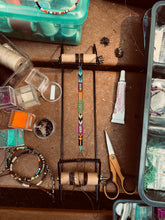 Load image into Gallery viewer, “Olympic Peninsula” Labradorite, Ethiopian Opal, Turquoise, Seed Bead Dream Bracelet
