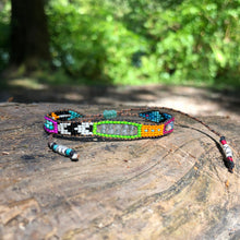 Load image into Gallery viewer, “Olympic Peninsula” Labradorite, Ethiopian Opal, Turquoise, Seed Bead Dream Bracelet
