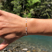 Load image into Gallery viewer, “Hoh River" Ethiopian Opal, Seed Bead Spirit Bracelet or Anklet
